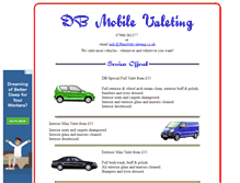 Tablet Screenshot of dbmobilevaleting.co.uk